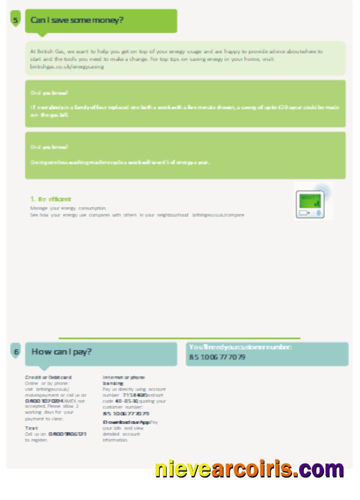 British gas utility business bill,, page 3
